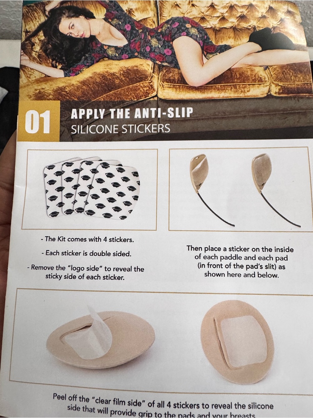 Misses Kisses Bra with - 4 Pack, strap, storage bag and instruction booklet - Picture 5 of 6